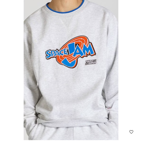 NWT Space Jam x NCAA March Madness Adult Crew Sweatshirt Size L